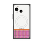 プレミアムスクエアケース with SnapMag［ CASEPLAY Tartan Check - Pink ］
