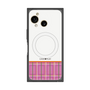プレミアムスクエアケース with SnapMag［ CASEPLAY Tartan Check - Pink ］