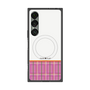 プレミアムスクエアケース with SnapMag［ CASEPLAY Tartan Check - Pink ］
