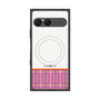 プレミアムスクエアケース with SnapMag［ CASEPLAY Tartan Check - Pink ］