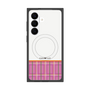 プレミアムスクエアケース with SnapMag［ CASEPLAY Tartan Check - Pink ］