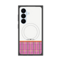 プレミアムスクエアケース with SnapMag［ CASEPLAY Tartan Check - Pink ］