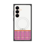 プレミアムスクエアケース with SnapMag［ CASEPLAY Tartan Check - Pink ］