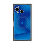 プレミアムスクエアケース with SnapMag［ CASEPLAY Winding Pattern - Blue ］
