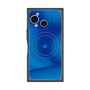 プレミアムスクエアケース with SnapMag［ CASEPLAY Winding Pattern - Blue ］