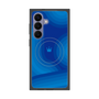プレミアムスクエアケース with SnapMag［ CASEPLAY Winding Pattern - Blue ］