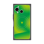 プレミアムスクエアケース with SnapMag［ CASEPLAY Winding Pattern - Green ］