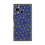 プレミアムスクエアケース with SnapMag［ Drawing Dot - Navy ］