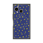 プレミアムスクエアケース with SnapMag［ Drawing Dot - Navy ］