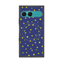 プレミアムスクエアケース with SnapMag［ Drawing Dot - Navy ］