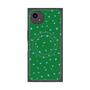 プレミアムスクエアケース with SnapMag［ Drawing Dot - Green ］