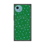 プレミアムスクエアケース with SnapMag［ Drawing Dot - Green ］