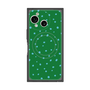 プレミアムスクエアケース with SnapMag［ Drawing Dot - Green ］
