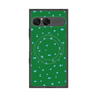 プレミアムスクエアケース with SnapMag［ Drawing Dot - Green ］