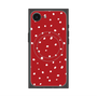 プレミアムスクエアケース with SnapMag［ Drawing Dot - Red ］