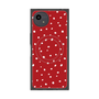 プレミアムスクエアケース with SnapMag［ Drawing Dot - Red ］