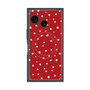 プレミアムスクエアケース with SnapMag［ Drawing Dot - Red ］