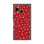 プレミアムスクエアケース with SnapMag［ Drawing Dot - Red ］