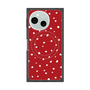 プレミアムスクエアケース with SnapMag［ Drawing Dot - Red ］
