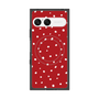 プレミアムスクエアケース with SnapMag［ Drawing Dot - Red ］