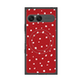 プレミアムスクエアケース with SnapMag［ Drawing Dot - Red ］