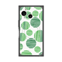 プレミアムスクエアケース with SnapMag［ Nordic Dot - Green ］