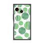 プレミアムスクエアケース with SnapMag［ Nordic Dot - Green ］