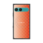 プレミアムスクエアケース with SnapMag［ CASEPLAY Check - Orange ］