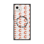プレミアムスクエアケース with SnapMag［ オリジナル - CASEPLAYイニシャル総柄 - オレンジ ］