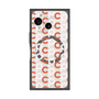 プレミアムスクエアケース with SnapMag［ オリジナル - CASEPLAYイニシャル総柄 - オレンジ ］