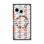 プレミアムスクエアケース with SnapMag［ オリジナル - CASEPLAYイニシャル総柄 - オレンジ ］