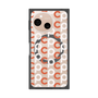 プレミアムスクエアケース with SnapMag［ オリジナル - CASEPLAYイニシャル総柄 - オレンジ ］