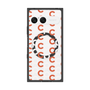 プレミアムスクエアケース with SnapMag［ オリジナル - CASEPLAYイニシャル総柄 - オレンジ ］