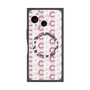 プレミアムスクエアケース with SnapMag［ オリジナル - CASEPLAYイニシャル総柄 - ピンク ］