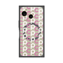 プレミアムスクエアケース with SnapMag［ オリジナル - CASEPLAYイニシャル総柄 - ピンク ］