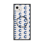 プレミアムスクエアケース with SnapMag［ オリジナル - CASEPLAYイニシャル総柄 - ネイビー ］