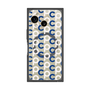 プレミアムスクエアケース with SnapMag［ オリジナル - CASEPLAYイニシャル総柄 - ネイビー ］