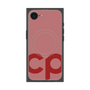 プレミアムスクエアケース with SnapMag［ オリジナル - CASEPLAYイニシャル - レッド ］
