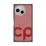 プレミアムスクエアケース with SnapMag［ オリジナル - CASEPLAYイニシャル - レッド ］