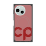 プレミアムスクエアケース with SnapMag［ オリジナル - CASEPLAYイニシャル - レッド ］