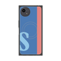 プレミアムスクエアケース with SnapMag［ オリジナル - initial color line - S blue ］