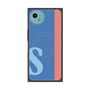 プレミアムスクエアケース with SnapMag［ オリジナル - initial color line - S blue ］