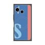プレミアムスクエアケース with SnapMag［ オリジナル - initial color line - S blue ］