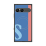 プレミアムスクエアケース with SnapMag［ オリジナル - initial color line - S blue ］