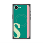 プレミアムスクエアケース with SnapMag［ オリジナル - initial color line - S green ］