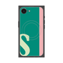 プレミアムスクエアケース with SnapMag［ オリジナル - initial color line - S green ］