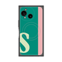 プレミアムスクエアケース with SnapMag［ オリジナル - initial color line - S green ］