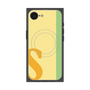 プレミアムスクエアケース with SnapMag［ オリジナル - initial color line - S yellow ］