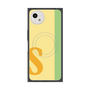 プレミアムスクエアケース with SnapMag［ オリジナル - initial color line - S yellow ］