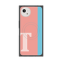 プレミアムスクエアケース with SnapMag［ オリジナル - initial color line - T pink ］